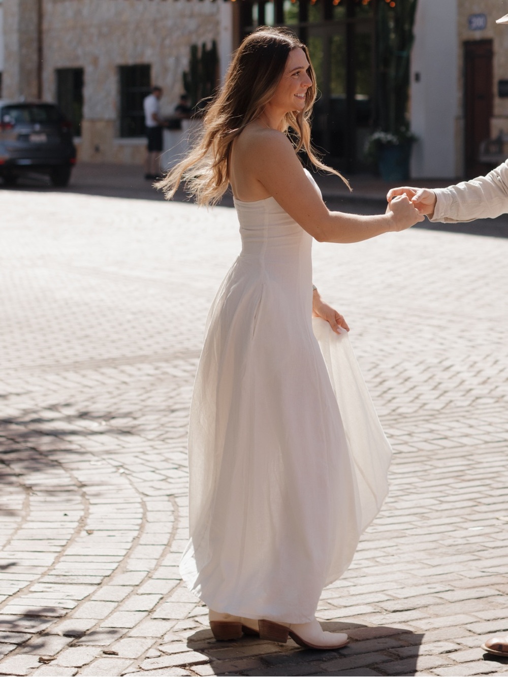 The Drop Strapless White Maxi Dress - Classic Women's Summer Dress